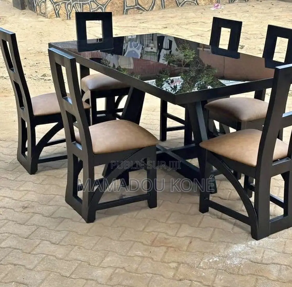 Table À Manger Vitrée Plus 06 Chaises