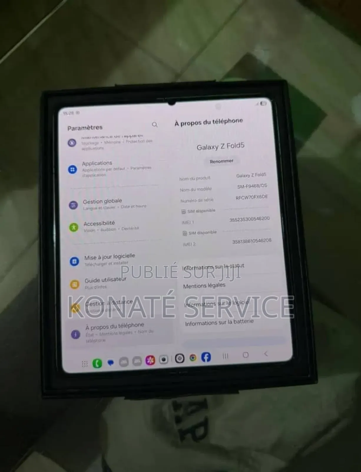 Nouveau Samsung Galaxy Z Fold 5 512 GB Autre