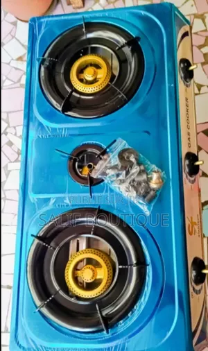 Cuisinière À Gaz 3 Foyers en Verre Trempé Neuve