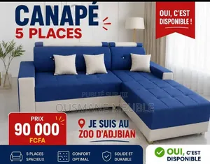 Canapé d'Angle Moderne , Confortable Et Élégant, 05 Place