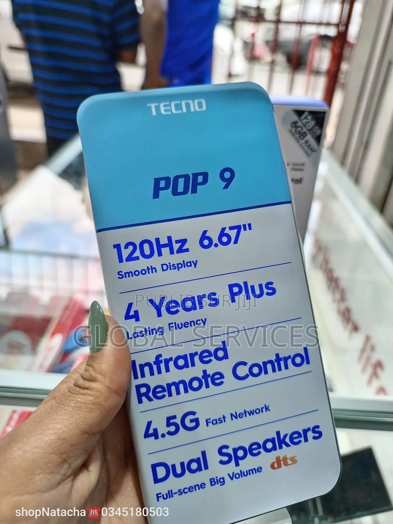 Nouveau Tecno Pop 9 128 GB Argenté