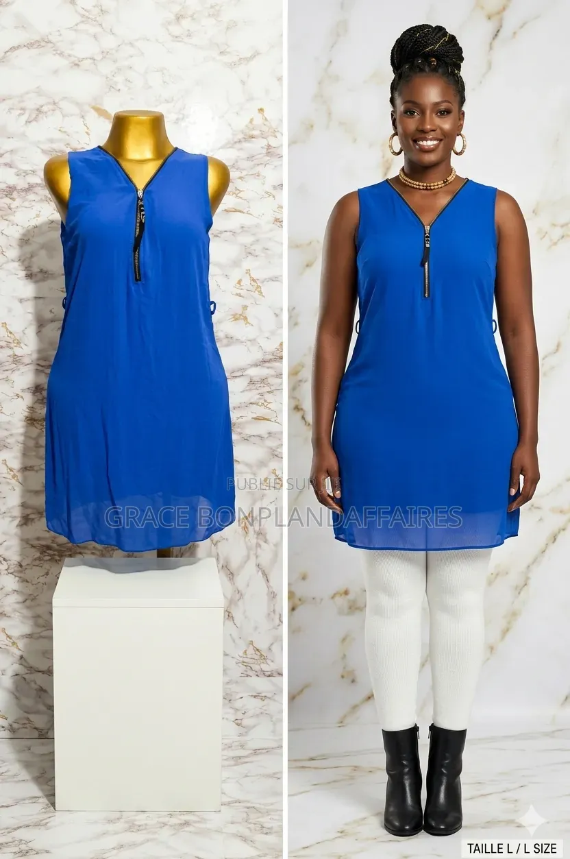 Magnifique Haut Bleu. SOLDE : 1500FCFA