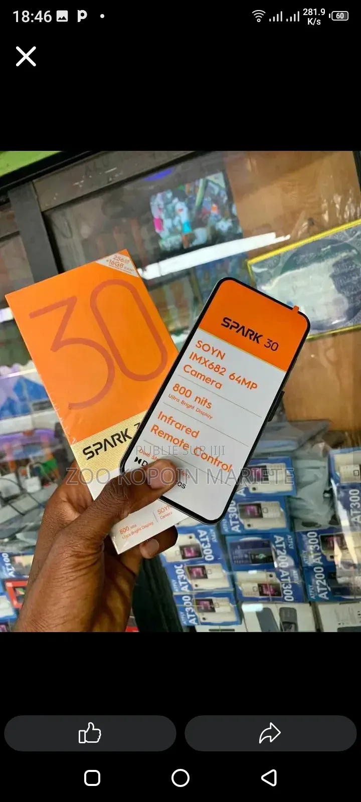 Nouveau Tecno Spark 40 Pro 256 GB Autre