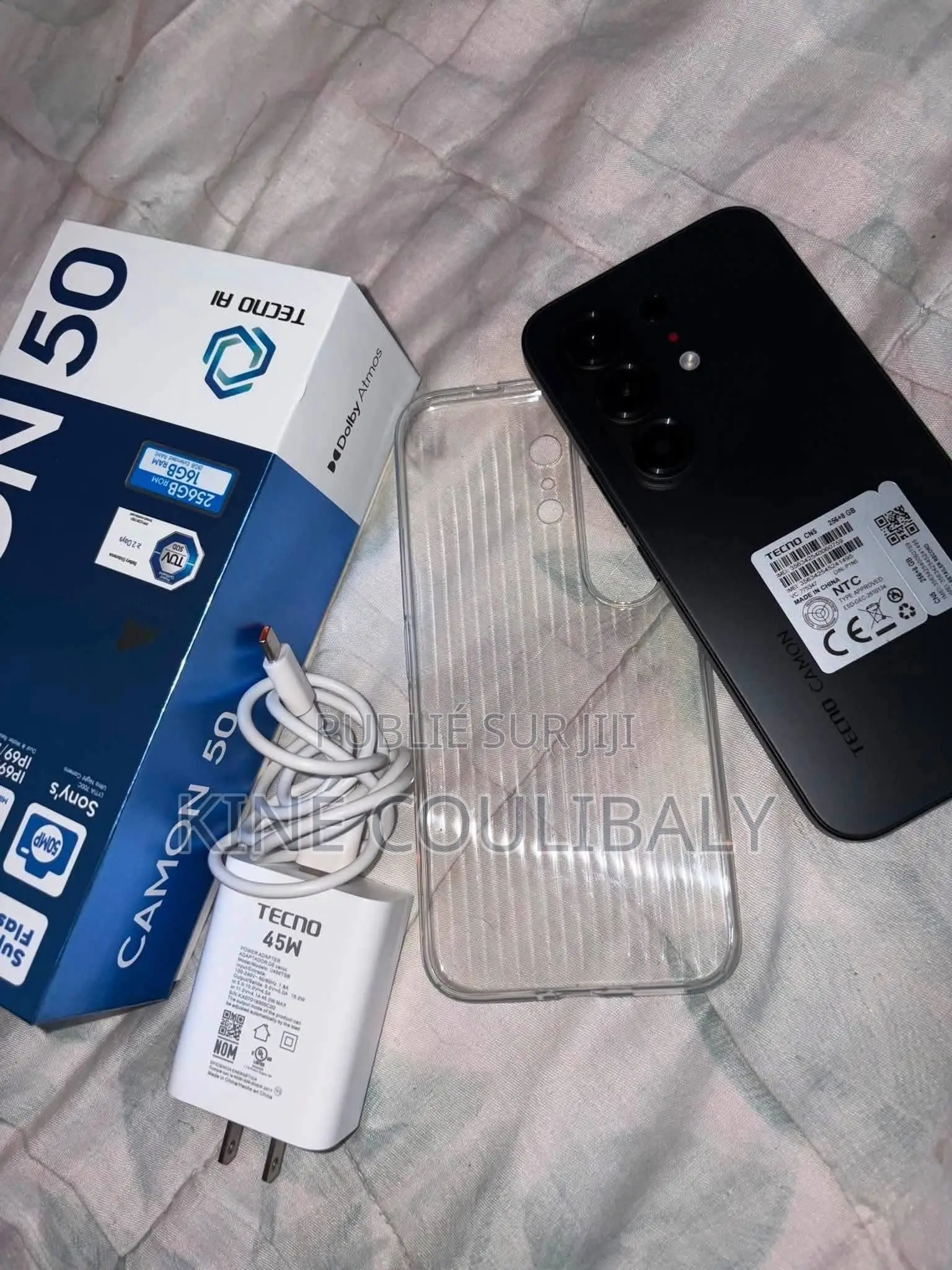 Nouveau Tecno Camon 50 Pro 256 GB Noir