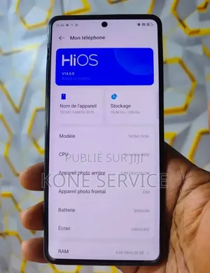 Nouveau Tecno Camon 20 Pro 5G 256 GB Noir
