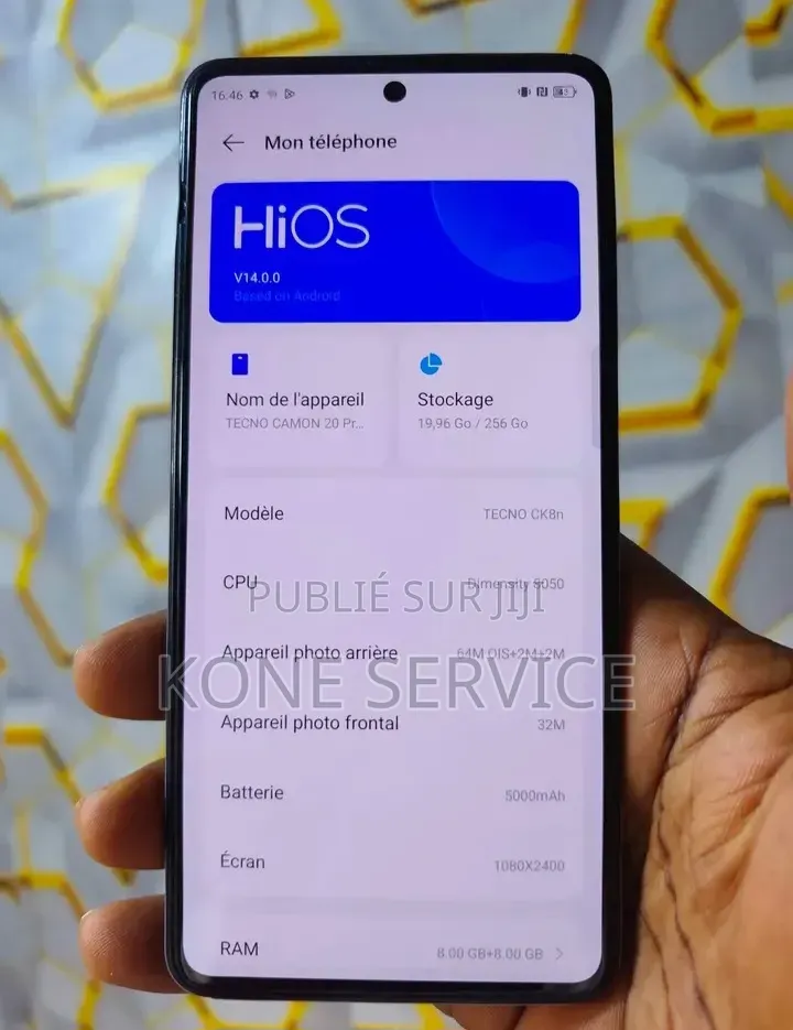 Nouveau Tecno Camon 20 Pro 5G 256 GB Noir