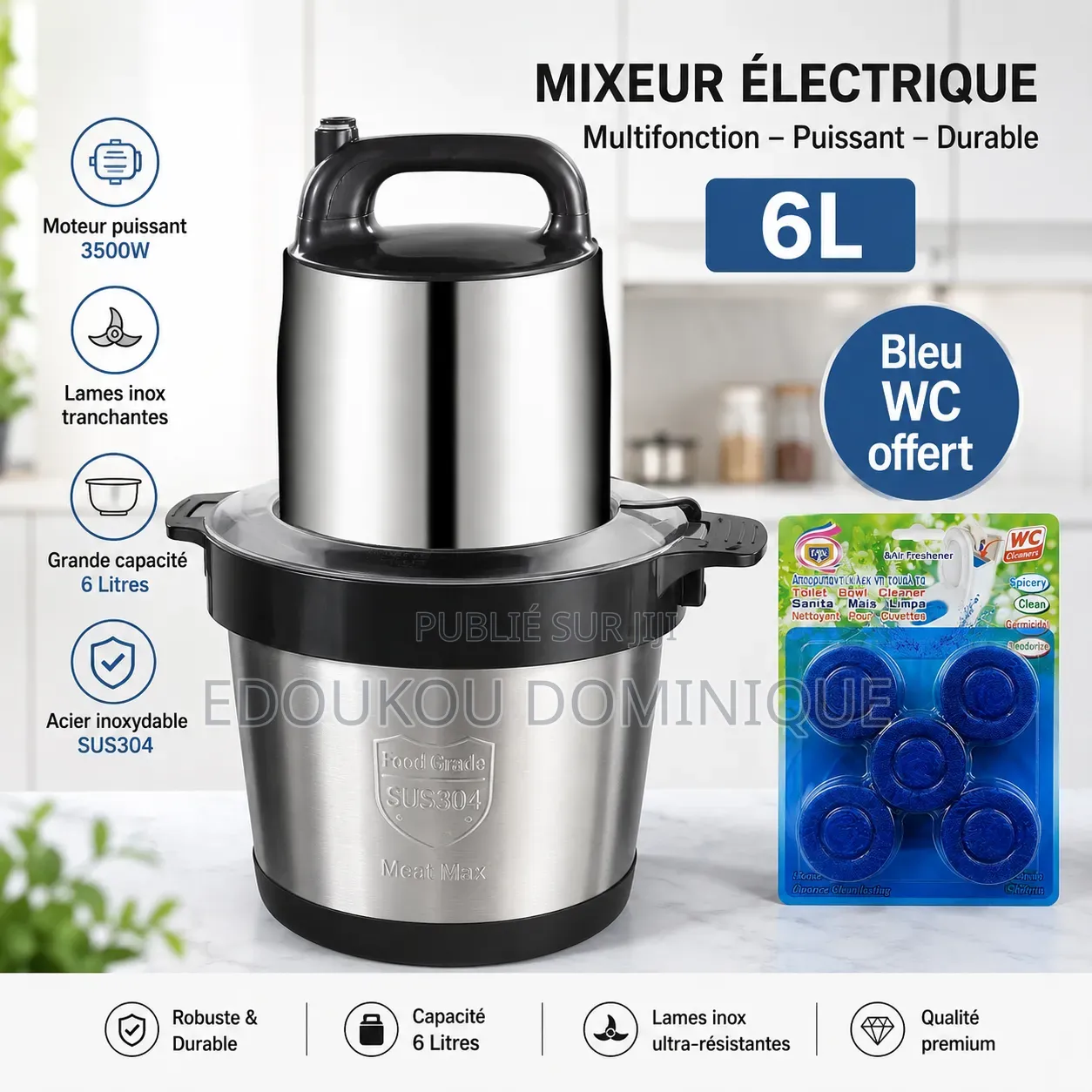 Mixeur De Foutou Avec Cadeau Offert