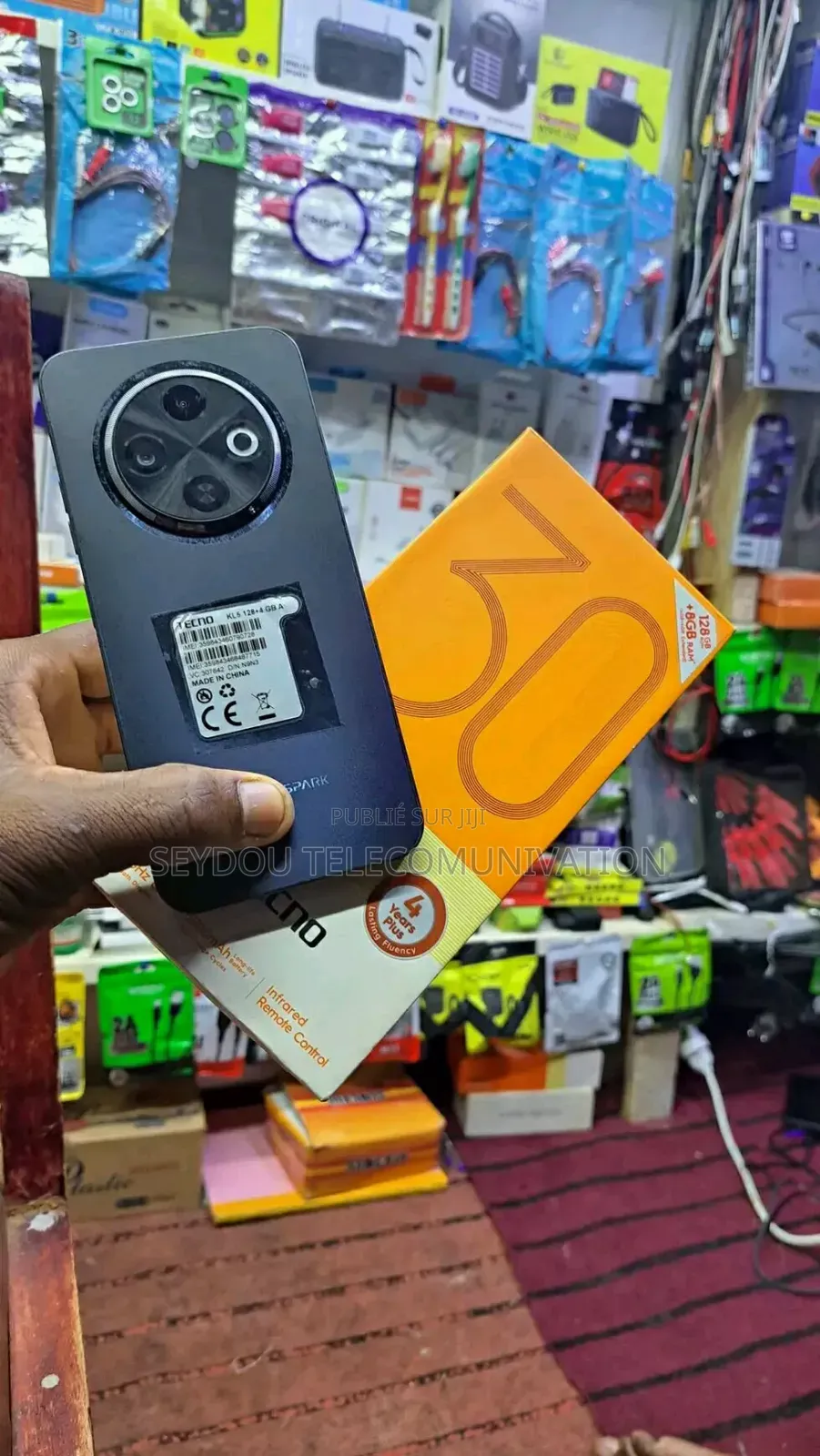 Nouveau Tecno Spark 30C 128 GB Noir