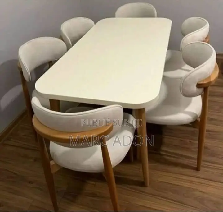 Ensemble Table À Manger Moderne Avec 4 Ou 6 Chaises – Design Élégant