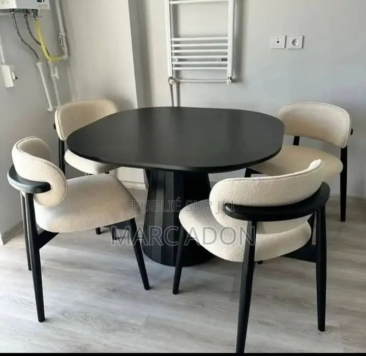 Ensemble Table À Manger Moderne Avec 4 Ou 6 Chaises – Design Élégant