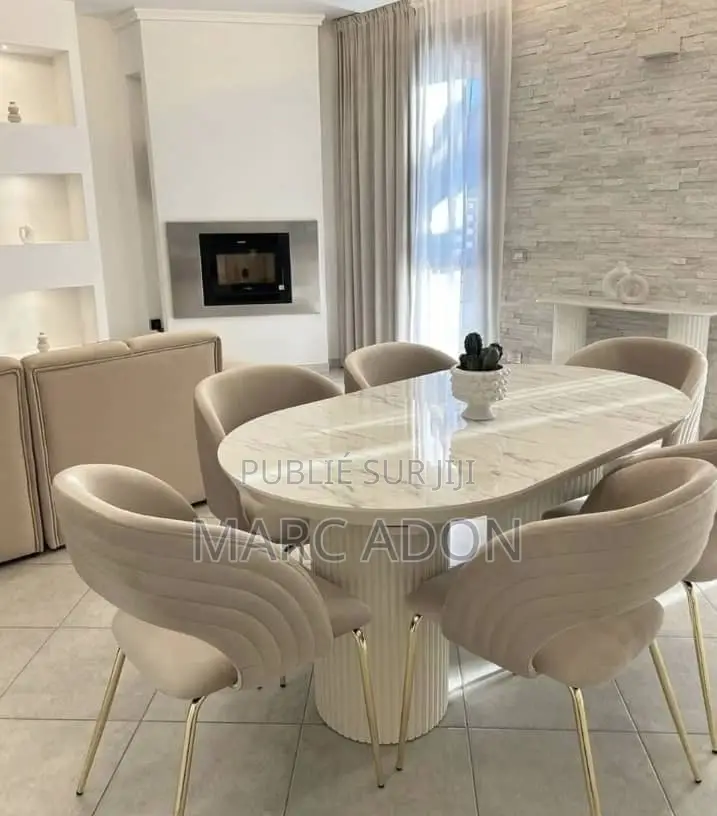 Ensemble Table À Manger Moderne Avec 4 Ou 6 Chaises – Design Élégant