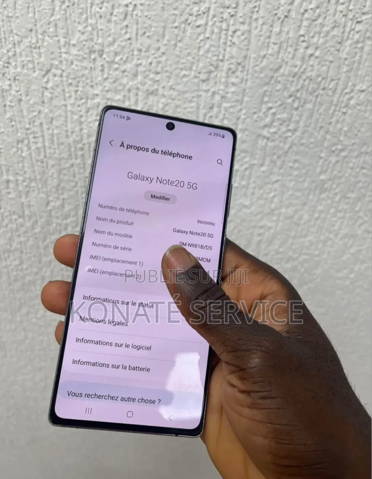 Nouveau Samsung Galaxy Note 20 5G 256 GB Autre