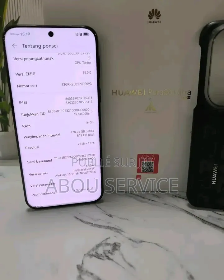 Nouveau Huawei Pura 80 Ultra 512 GB Autre