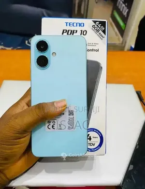 Nouveau Tecno Pop 10 128 GB Noir