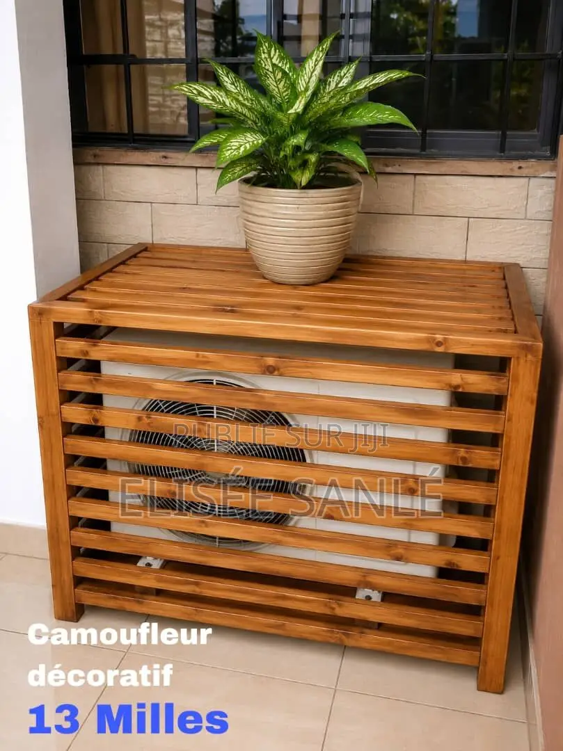 Cache Climatiseur en Bois – Élégant Pratique