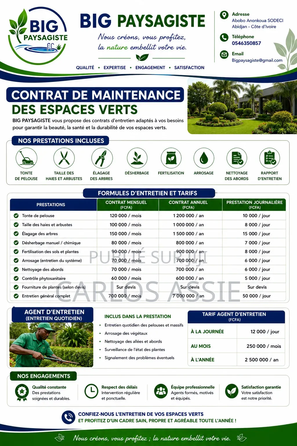Service d'Espace Vert Et Décoration d'Intérieur