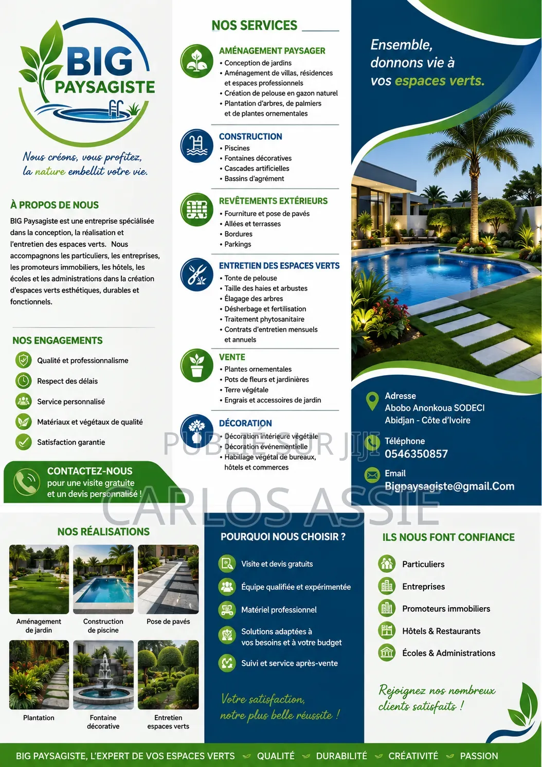 Service d'Espace Vert Et Décoration d'Intérieur