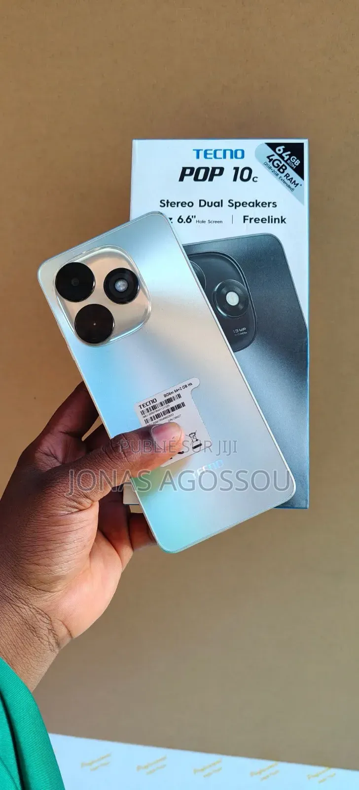 Nouveau Tecno Pop 10C 64 GB Gris