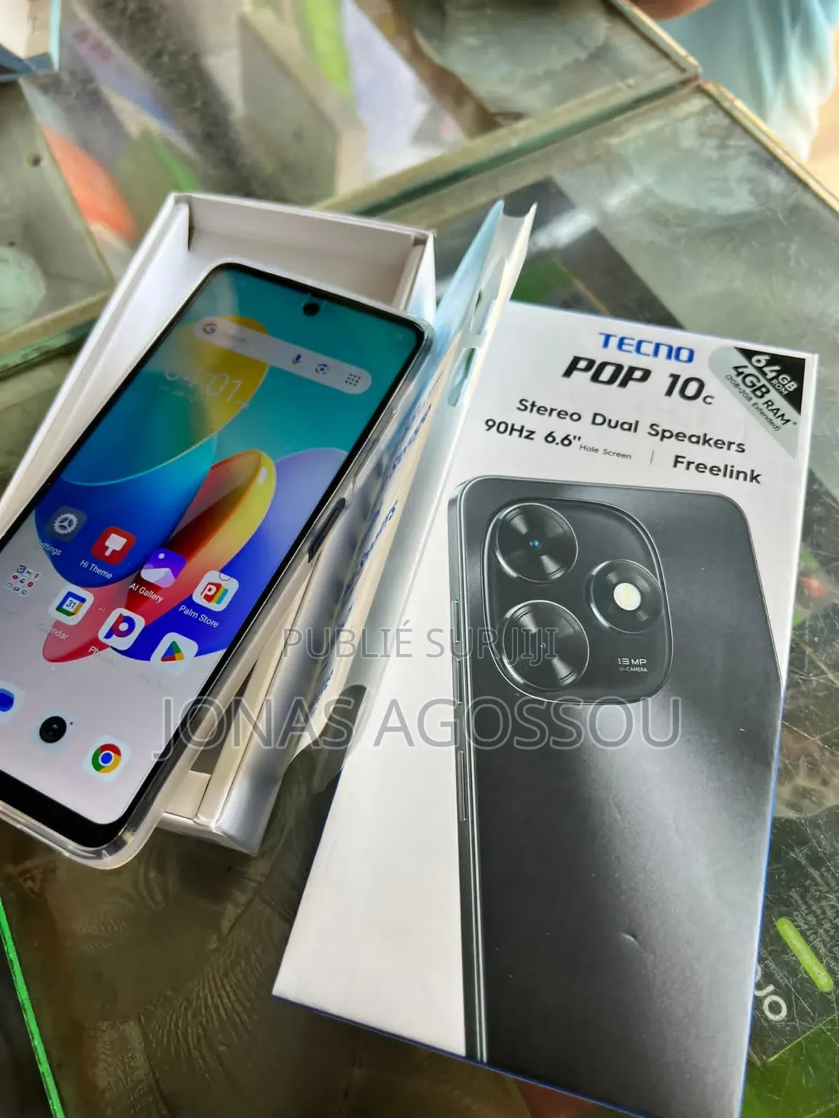 Nouveau Tecno Pop 10C 64 GB Gris