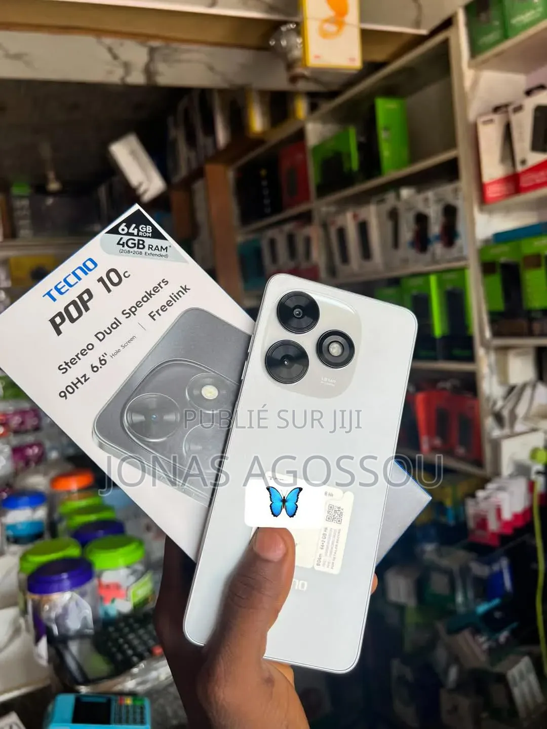 Nouveau Tecno Pop 10C 64 GB Blanc
