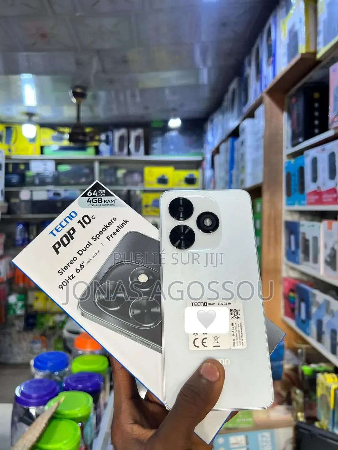 Nouveau Tecno Pop 10C 64 GB Blanc