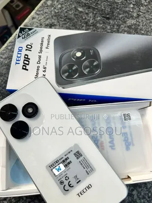 Nouveau Tecno Pop 10C 64 GB Blanc