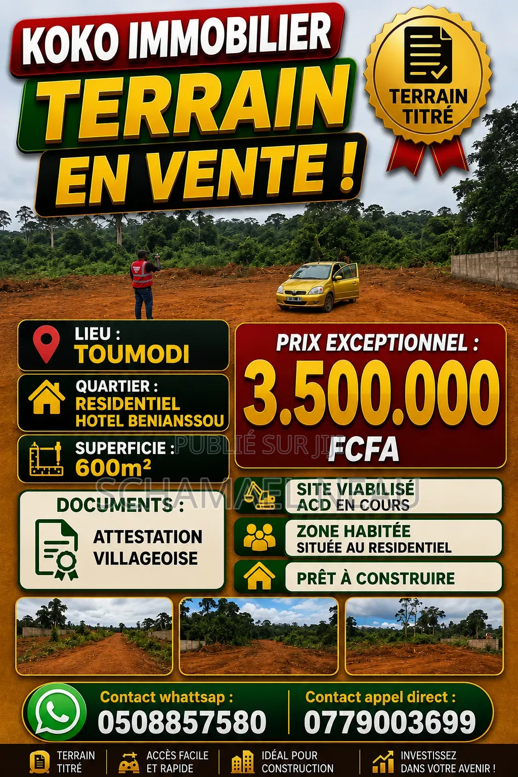 Terrain en Vente