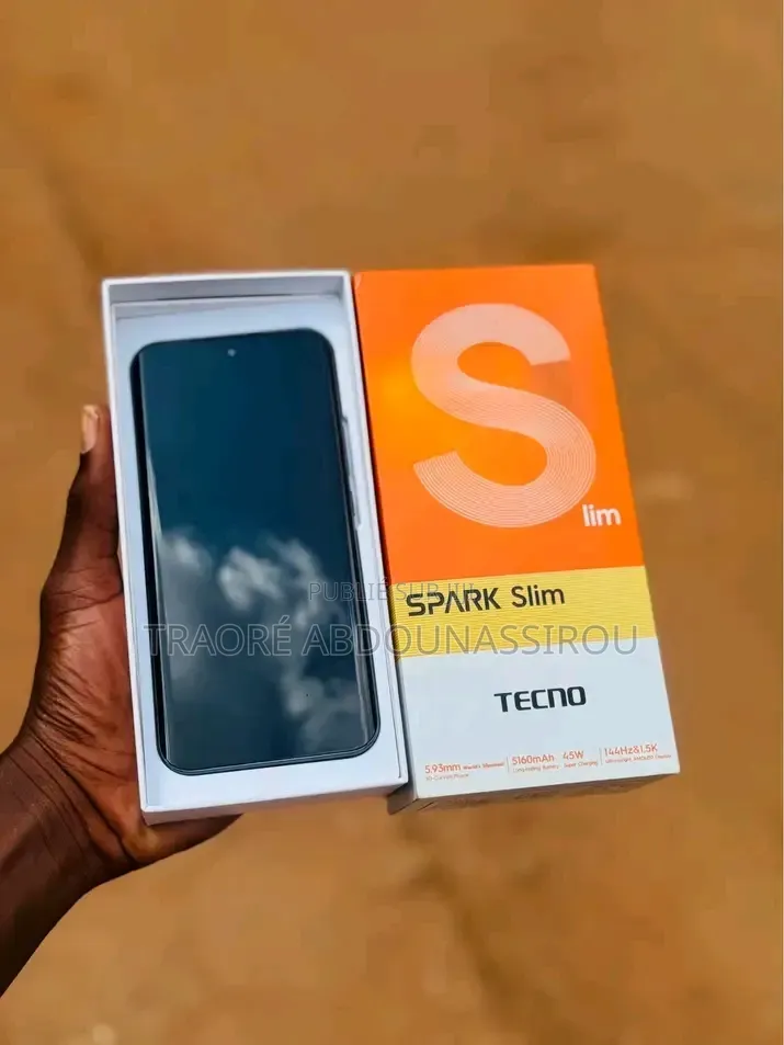 Nouveau Tecno Spark Slim 256 GB Noir