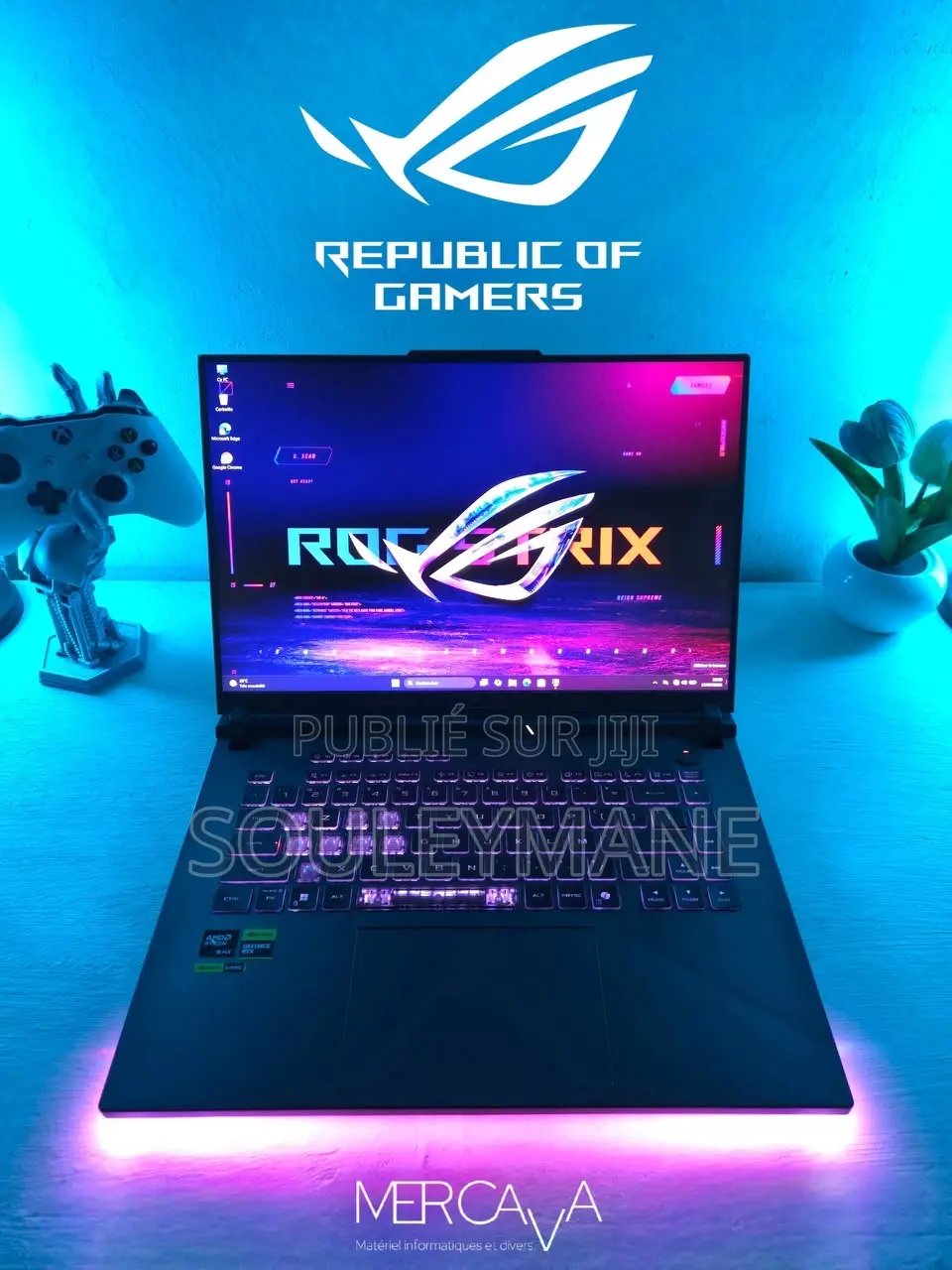Nouveau Ordinateur portable Asus ROG Strix G16 32GB AMD Ryzen 9 SSD 1T