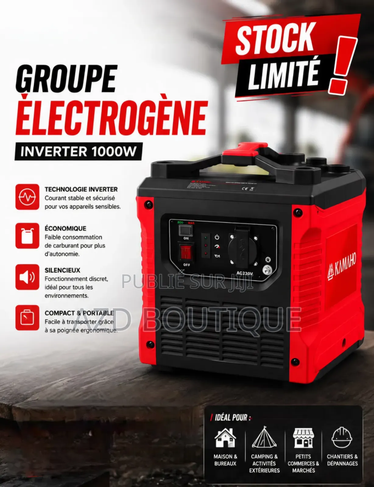 Groupe Électrogène Inverter Silencieux