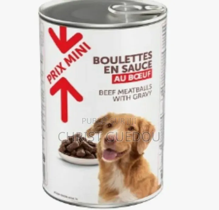 Boulettes Chien Agneau Et Légumes Et Boulette en Sauce De Boeuf