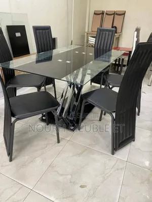 Table À Manger Vitrée Avec 6 Chaises