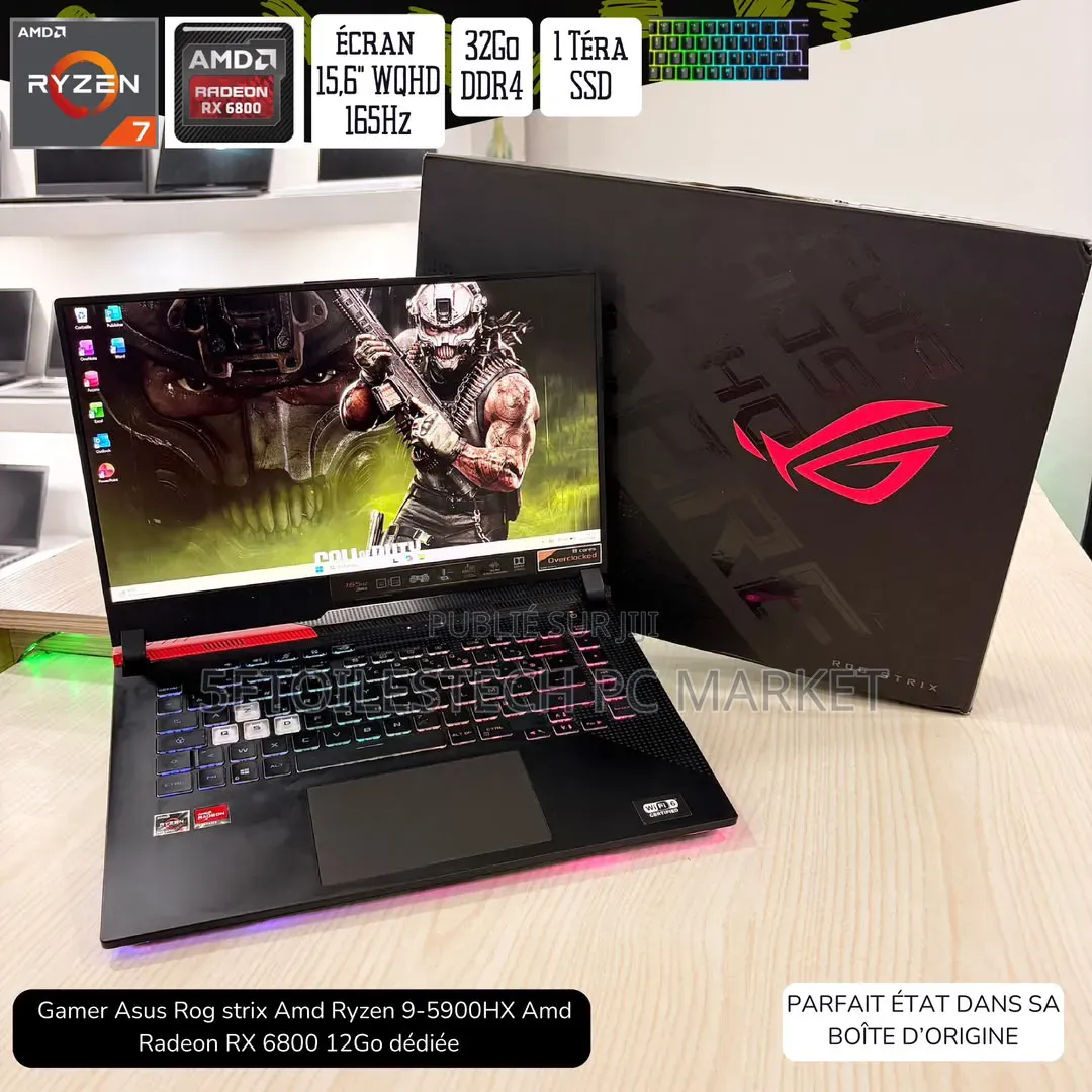 Nouveau Ordinateur portable Asus ROG Strix G15 32GB AMD Ryzen 7 SSD 1T