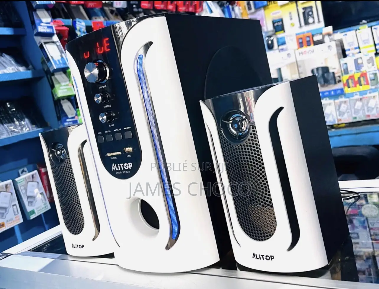 Woofer ALITOP SP-2510 - Home Cinéma Chaîne HI-FI - Son Puissant