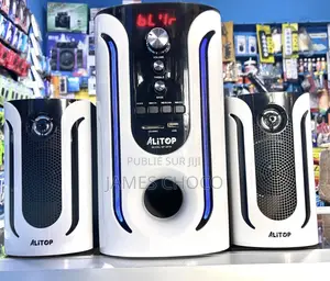 Woofer ALITOP SP-2510 - Home Cinéma Chaîne HI-FI - Son Puissant