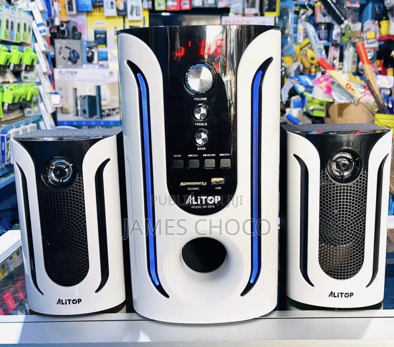 Woofer ALITOP SP-2510 - Home Cinéma Chaîne HI-FI - Son Puissant