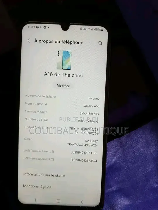 Nouveau Samsung Galaxy A16 5G 128 GB Autre