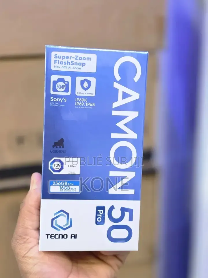 Nouveau Tecno Camon 50 Pro 256 GB Bleu