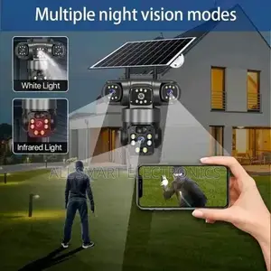 Caméra Rechargeable Énergie Solaire 3 Objectifs Connexion Sans Fil 4G