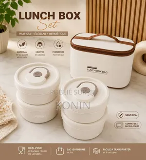 Lunch Box Set (Sac Isotherme Avec 3 Ou 4 Boîtes