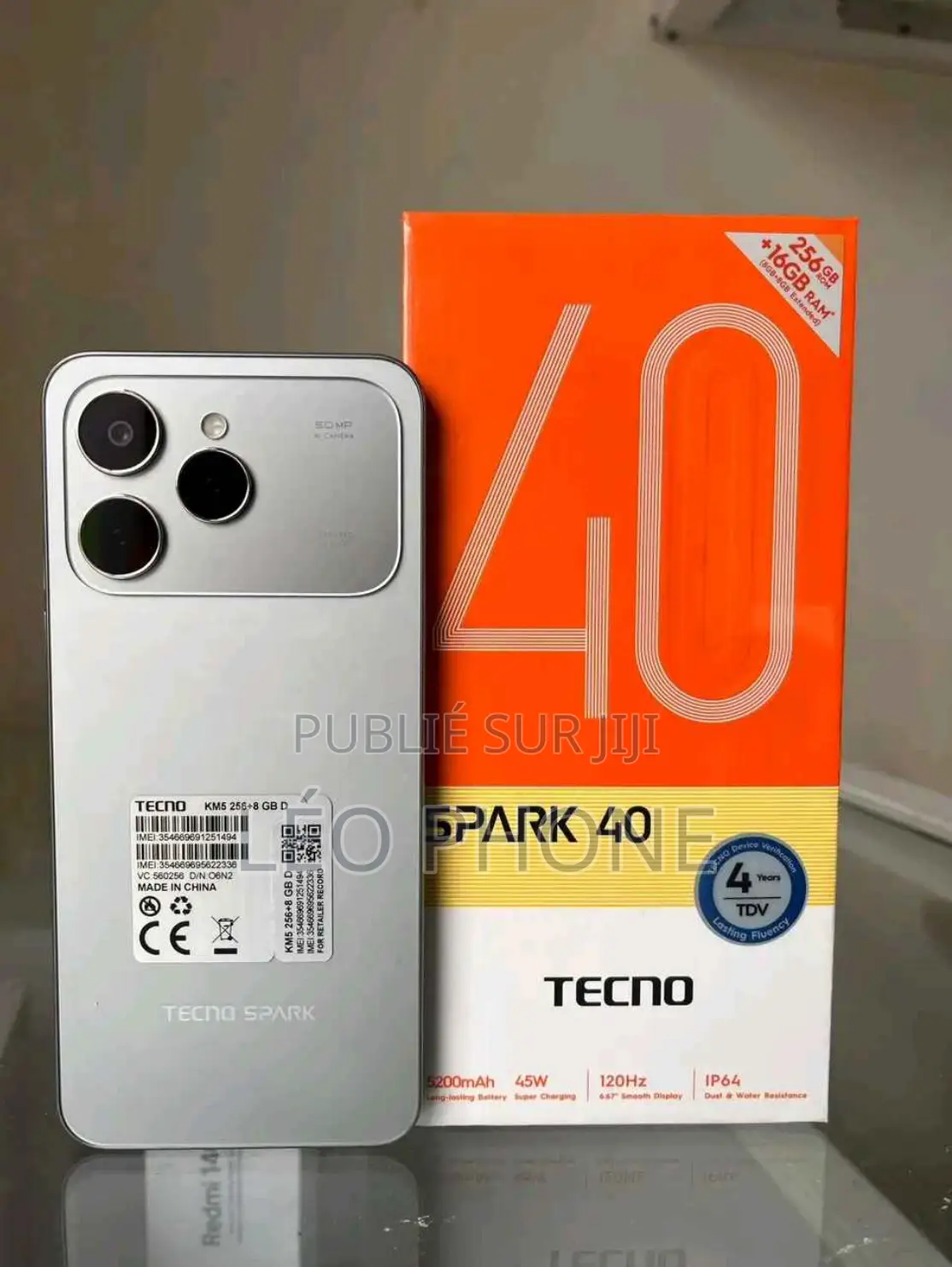 Nouveau Tecno Spark 40 256 GB Gris