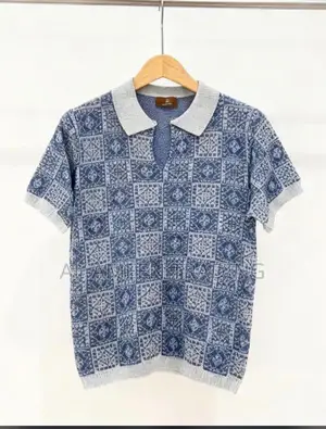 Polo Rose Et Bleu