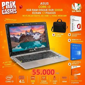 Ordinateur portable Asus Autre 4GB Intel Core i3 HDD 500GB