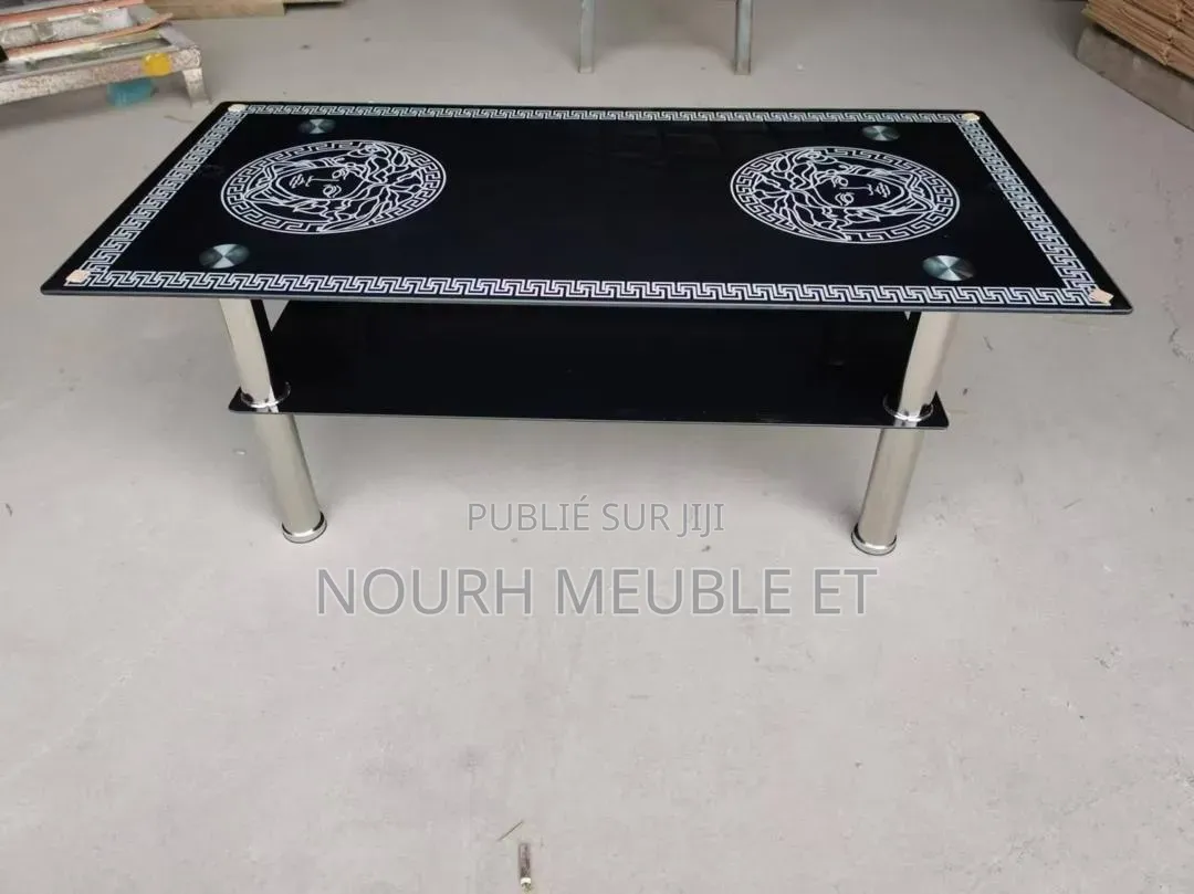 Table Basse Centrale Vitrée Pour Salon - Neuf