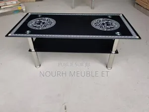 Table Basse Centrale Vitrée Pour Salon - Neuf