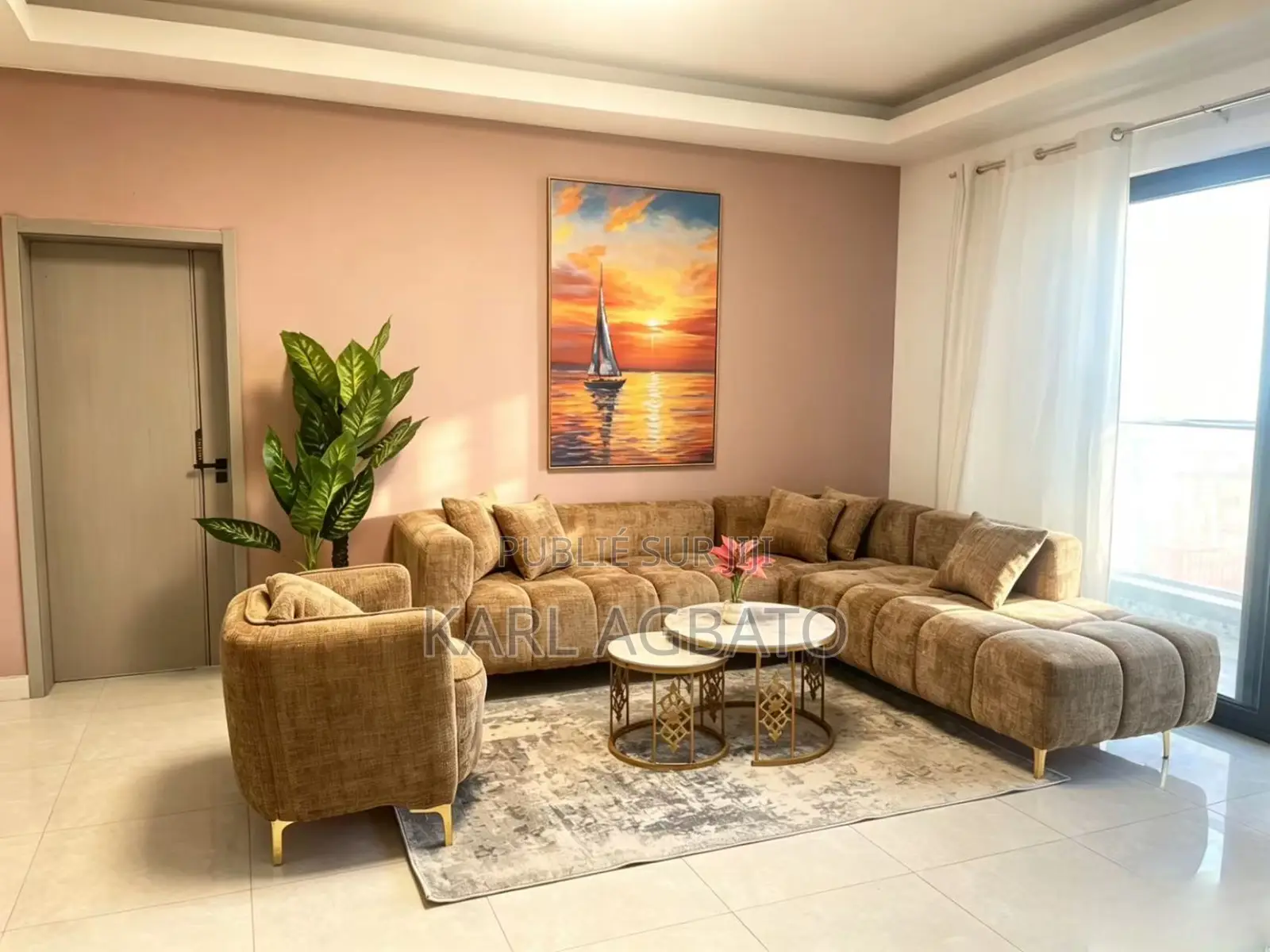 Meublé 3chbre Appartement dans Karl, Marcory à Louer