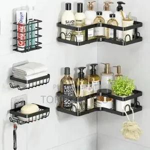 Étagère De Douche d'Angle 5-en-1 - Rangement Salle De Bain