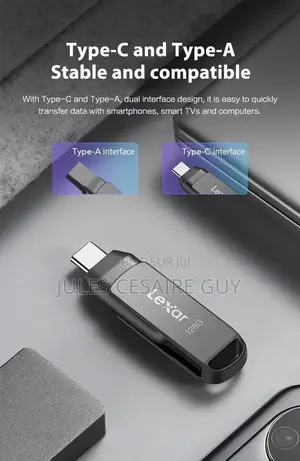 CLE USB 2en1 Type-C Et Type-a 128 Go