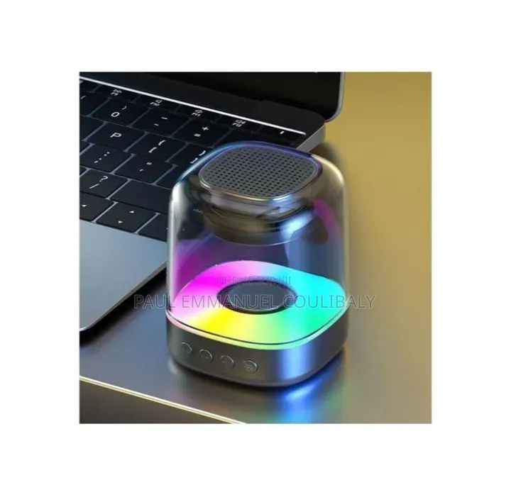 Mini Enceinte Bluetooth Lumineuse LED RGB - Neuve