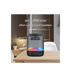 Mini Enceinte Bluetooth Lumineuse LED RGB - Neuve